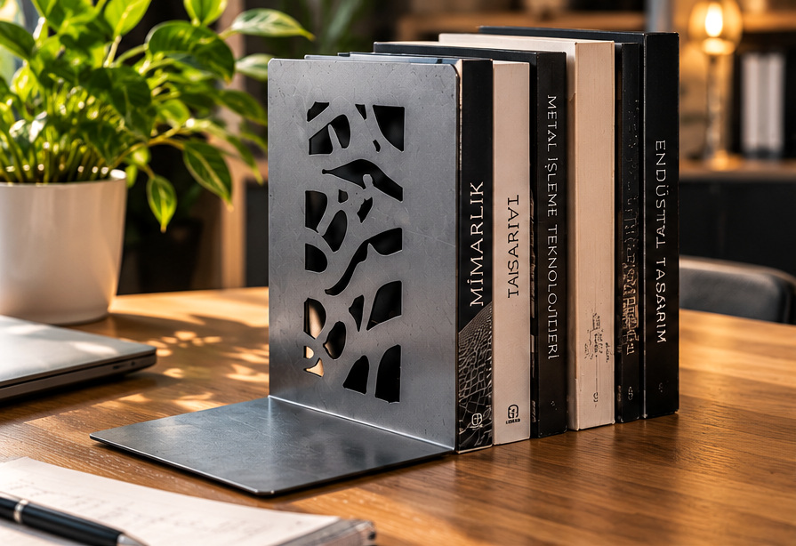 Metal Dizayn – Dekoratif Lazer Kesim Metal Kitap Tutucu | Modern ...